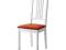 IKEA BORJE KRZESŁO do jadalni BIAŁY- POMARAŃCZOWY