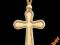 krzyżyk złoty uroczy NOWOCZESNY pr585 GRATISY