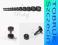 TUNEL Tunele 2mm Stal 316L Czarny PLUG Kolczyki