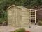 Domek narzędziowy ogrodowy 180 z drewutnią