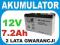 AKUMULATOR ZELOWY 7,2Ah 12V 7.2 Ah ZAMIAST 7Ah MWS