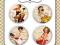 Plakietki ozdobne flair buttons - Pin Up Girls #3