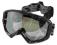 GOGLE MOTOCYKLOWE LEOSHI CZARNE CROSS ENDURO ATV