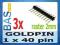 Listwa GOLDPIN 1x40 pin _ raster 2mm _ 3szt