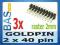 Listwa GOLDPIN 2x40 pin _ raster 2mm _ 3szt