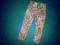 Legginsy w kwiatki 104 cm
