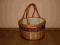 WIKLINOWY KOSZ NA ZAKUPY-GRZYBY-PIKNIK-PREZENT