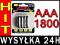 4 SZT AKUMULATORKI AAA R3 1800 mAh BATERIE GW FV