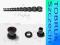 TUNEL Tunele 6mm Stal 316L Czarny PLUG Kolczyki
