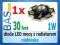 Dioda LED mocy 1W z radiatorem - niebieska