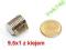 MAGNES NEODYMOWY 9,5x1 z klejem magnesy 10sztuk