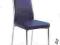 KRZESŁO K 86 fiolet STÓŁ JADALNIA CHROM ECO SKÓRA
