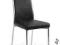 KRZESŁO K 86 czarny STÓŁ JADALNIA CHROM ECO SKÓRA