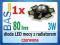 Dioda LED mocy 3W z radiatorem - czerwona