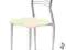KRZESŁO K 9 KREM KUCHNIA STÓŁ CHROM ECOSKÓRA