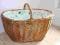 Kosz piknikowy duży. Wiklina.