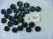 Guziki toczone 15 mm k.czar/gran nab 78 szt. J.707
