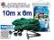 MOCNA SIATKA NA OCZKO WODNE 10x6m + BOLCE GRATIS