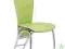 KRZESŁO K46 ZIELONY STAL CHROMOWANA EKOSKÓRA//