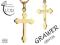 Krzyżyk darmowy grawer złoto 585