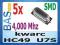 Kwarc SMD 4.000 MHZ HC49 _ 5 sztuk