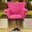 Fotel biurowy obrotowy - PINK ROUSE WAWA
