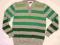 SWETER pasy zielono-szare REPORTER  r.158 chłopiec