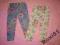 Legginsy w kwiaty 2 pary r. 104 cm
