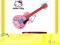REIG HELLO KITTY ELEKTRYCZNA GITARA Z I MICROMIKRO