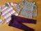 H&amp;M Zestaw 3pack bluzki + leginsy NOWE 98 104