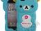 Niebieska Obudowa Bear Blue Case 3D do iPhone 5 5S