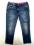 Jeansowe spodnie dla dziewczynki 116 cm 5.10.15.
