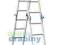Drabina Drabex uniwersalna 4x4 (wys. rob. 5,76m)