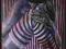 Obraz STRIPED 70x100cm ręcznie malowany