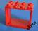 44AFOL 2x LEGO Red Window 2 x 4 x 3 Frame 60598