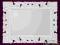 NOWOŚĆ!! LUSTRO KRYSZTAŁOWE PU-049P 91x121cm BIAŁE