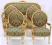 LOUIS XVI STYL ; SOFA (3 os.) 4 FAUTEUILS