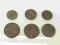 6 starych szwedzkich monet. XVIII i XIX wiek. BCM.