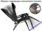 Leżak ogrodowy składany regulowany 6 wzorów Będzin