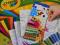 CRAYOLA MOZAIKA PIANKA 5 SZABLONÓW+PISAKI NATURA