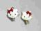 ZŁOTE KOLCZYKI dla DZIECI hello KITTY 2 na chrzest