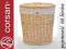 BEŻ KOSZ NA PRANIE WIKLINOWY KOSZYK KOSZE OWALNY