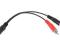 Kabel 2x RCA CINCH wtyk - Jack 3.5mm gniazd 20cm