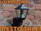 Lampa kinkiet Aluminiowy Odporny Czarna!