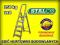 DRABINA DOMOWA 1x8 STOPNI Z PODESTEM - STALCO