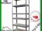 REGAŁ METALOWY 225x90x40 magazynowy 220kg 6półek