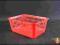 7220-1 __PLASTIKOWY CZERWONY KOSZYCZEK __
