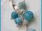 Vintage*wisiorek agat trawiony*srebro 925