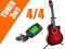 GITARA KLASYCZNA 4/4 6KOL + STROIK 3w1 + AKCESORIA