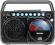 RADIO FM ODTWARZACZ CD BUSH WAVE BOOMBOX CZARNY